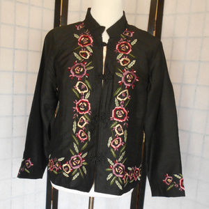 Chinese Style Embroidered Shirt/Jacket Size Medium